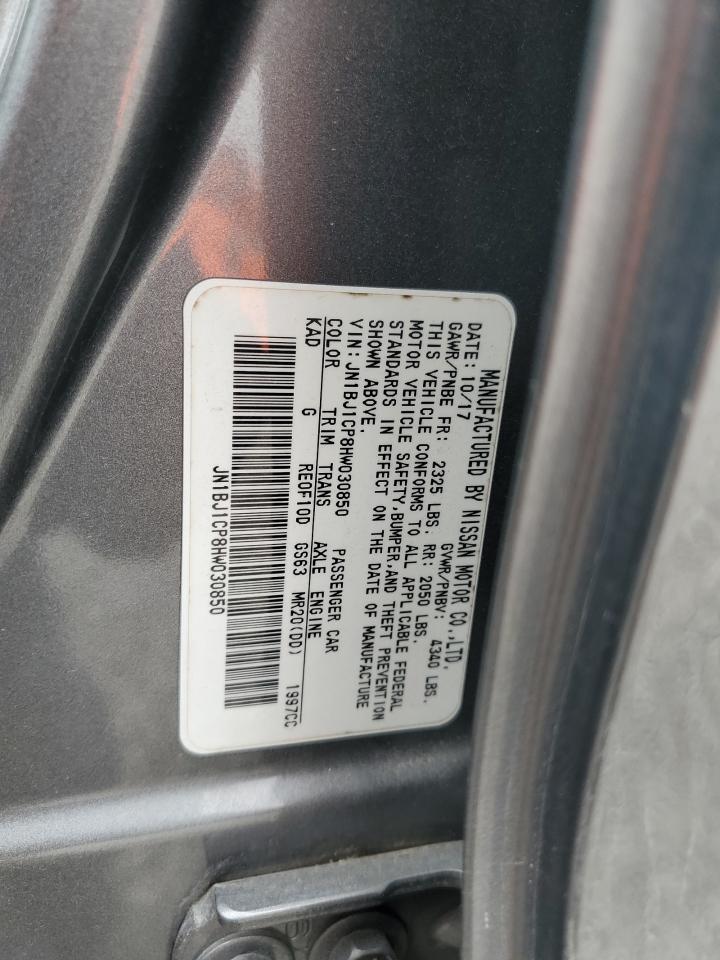 2017 Nissan Rogue Sport S VIN: JN1BJ1CP8HW030850 Lot: 71066965