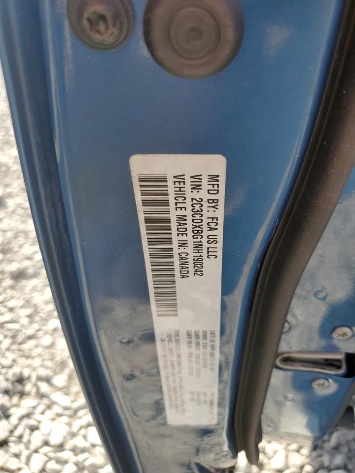 2022 Dodge Charger Sxt VIN: 2C3CDXBG1NH190242 Lot: 81229765