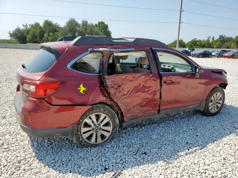  SUBARU OUTBACK 2017 Czerwony