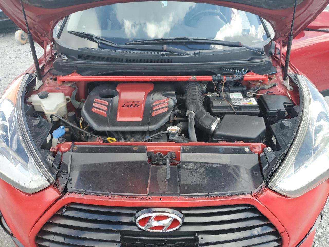 2013 Hyundai Veloster Turbo VIN: KMHTC6AE3DU098453 Lot: 80376225