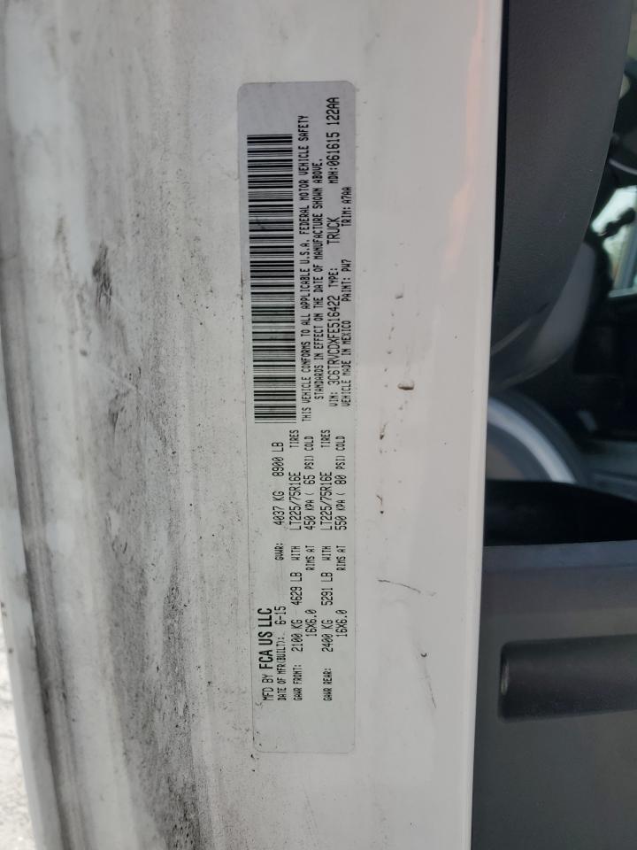 2015 Ram Promaster 2500 VIN: 3C6TRVCDXFE516422 Lot: 84401995