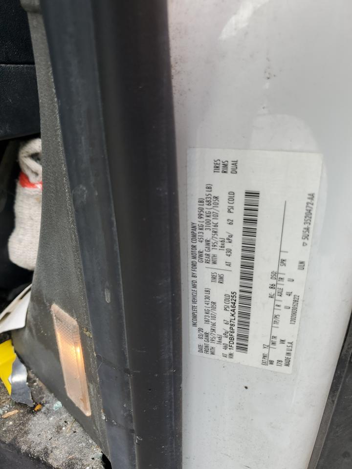 2020 Ford Transit T-350 Hd VIN: 1FDBF6P87LKA64255 Lot: 70215355