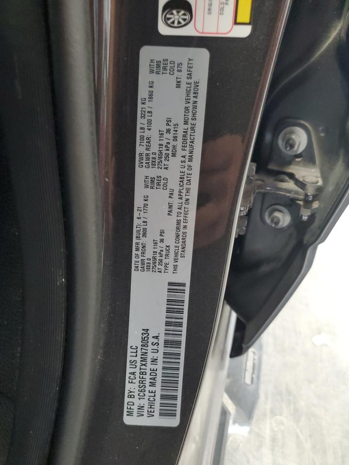 2021 Ram 1500 Big Horn/Lone Star VIN: 1C6SRFBTXMN780534 Lot: 84024955