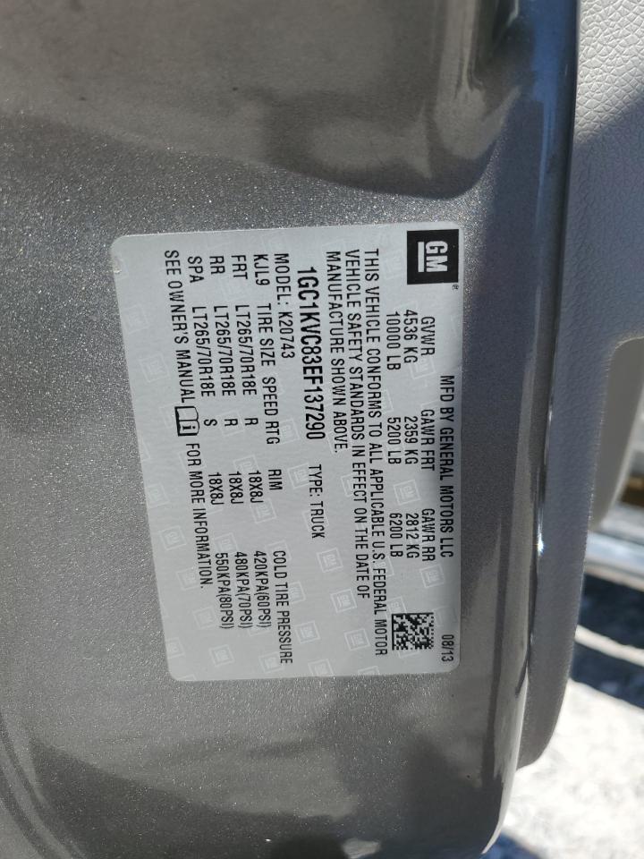 2014 Chevrolet Silverado K2500 Heavy Duty VIN: 1GC1KVC83EF137290 Lot: 80095975