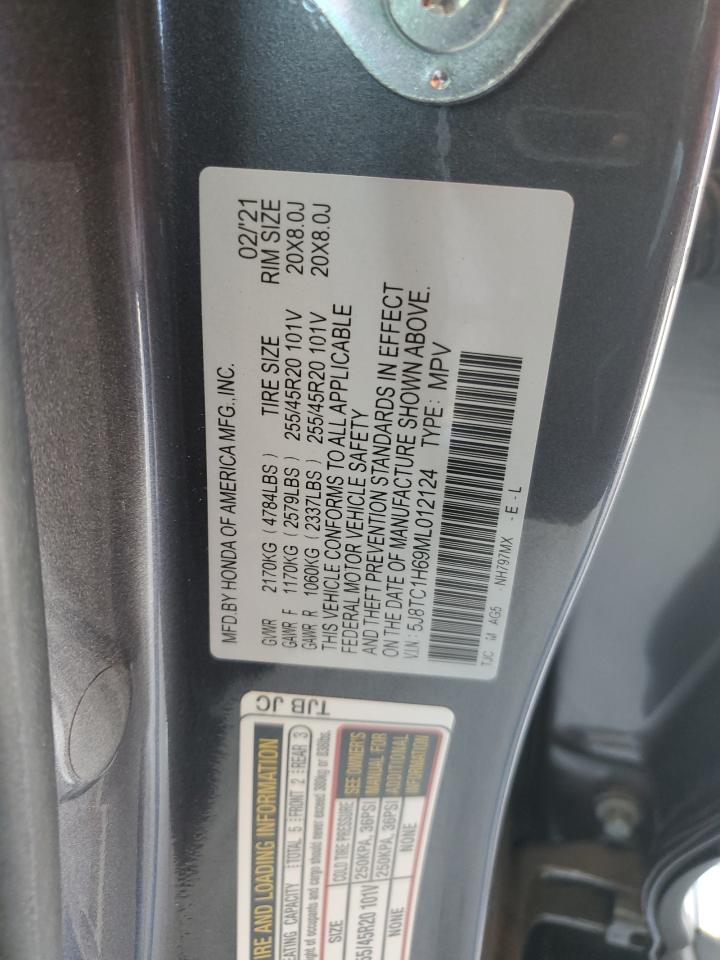 2021 Acura Rdx A-Spec VIN: 5J8TC1H69ML012124 Lot: 80747635