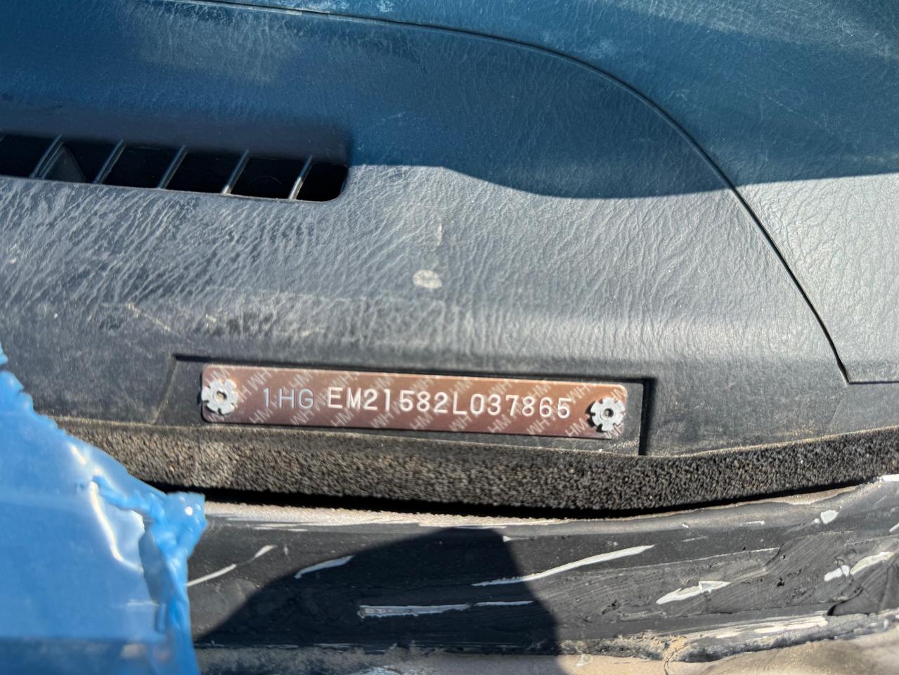 2002 Honda Civic Lx VIN: 1HGEM16572L037865 Lot: 61431465