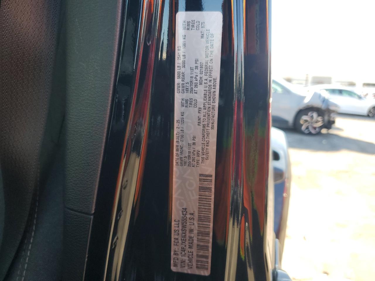 2025 Jeep Wrangler Sahara VIN: 1C4PJXENXSW555434 Lot: 84265865