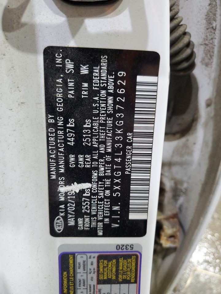 2019 Kia Optima Lx VIN: 5XXGT4L33KG372629 Lot: 71446255