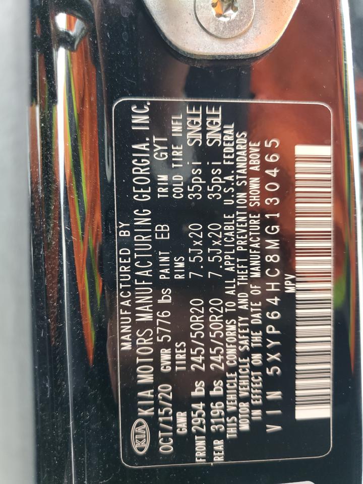 2021 Kia Telluride S VIN: 5XYP64HC8MG130465 Lot: 81657965