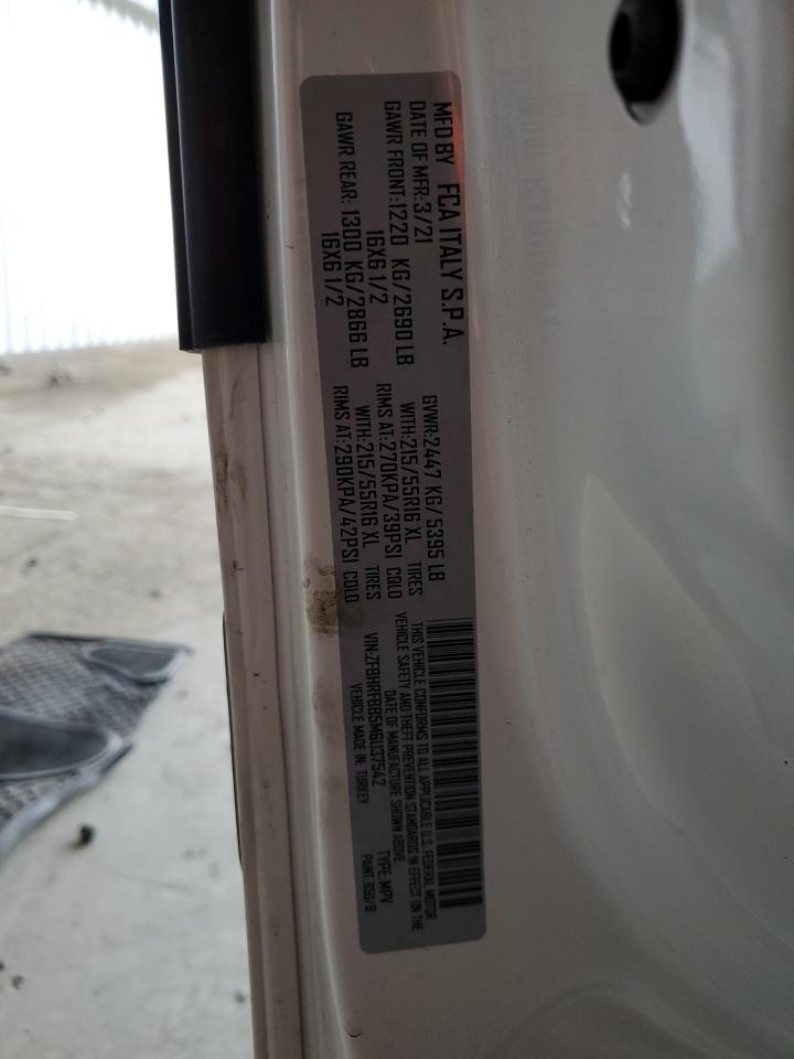 2021 Ram Promaster City Slt VIN: ZFBHRFBB5M6U37542 Lot: 83997815