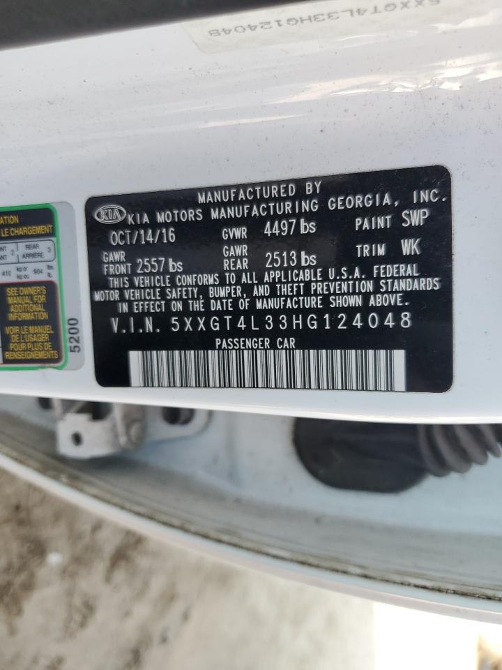 2017 Kia Optima Lx VIN: 5XXGT4L33HG124048 Lot: 81237085