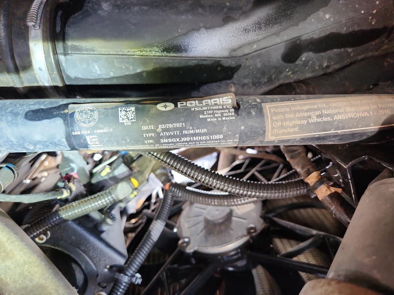 2021 Polaris General Xp 1000 Delu VIN: 3NSGXJ991MH651066 Lot: 71870365