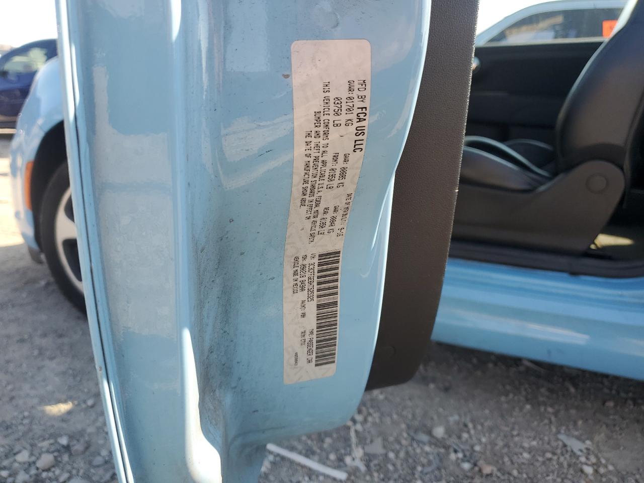 2017 Fiat 500 Electric VIN: 3C3CFFGE6HT525325 Lot: 81475915