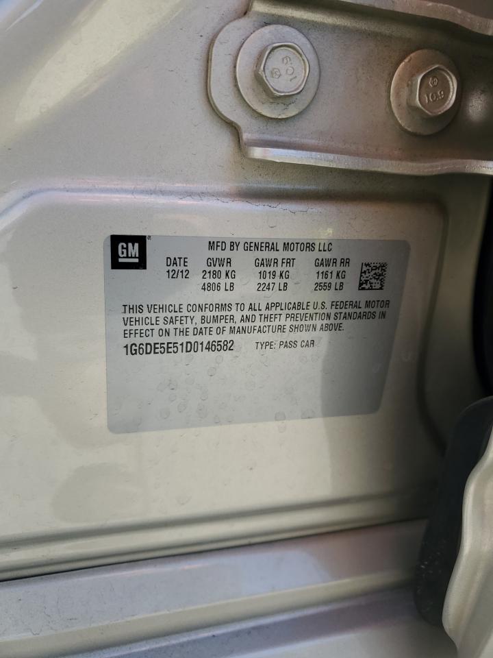 2013 Cadillac Cts Luxury Collection VIN: 1G6DE5E51D0146582 Lot: 71239885