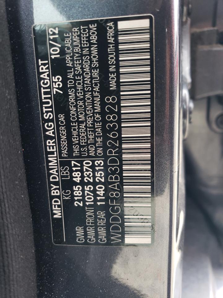 2013 Mercedes-Benz C 300 4Matic VIN: WDDGF8AB3DR263828 Lot: 83771755
