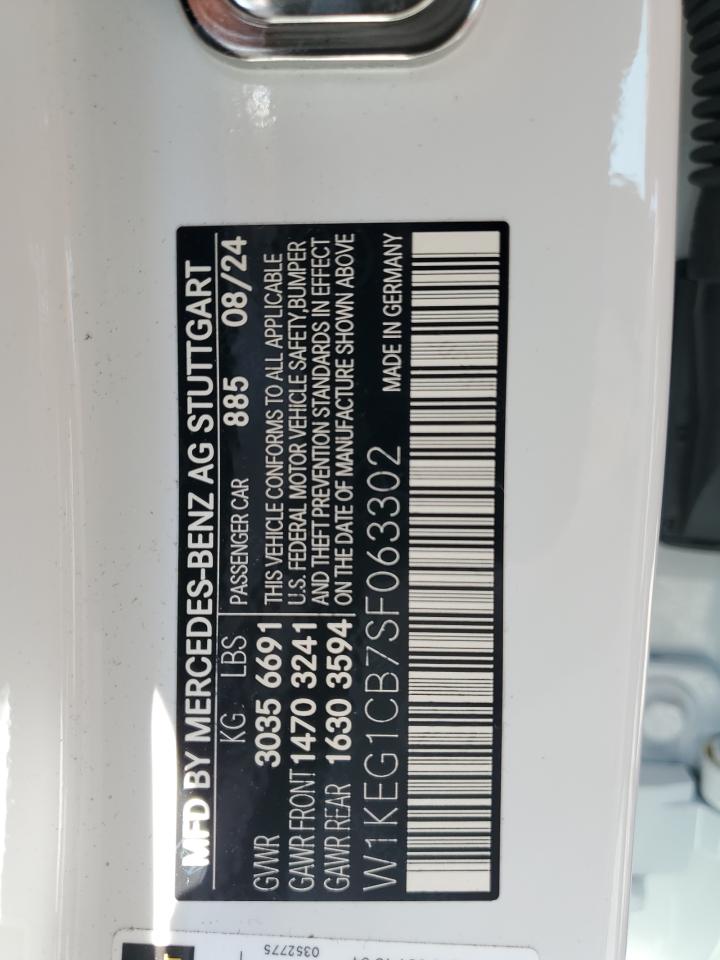 2025 Mercedes-Benz Eqe Sedan 350 4Matic VIN: W1KEG1CB7SF063302 Lot: 80377635