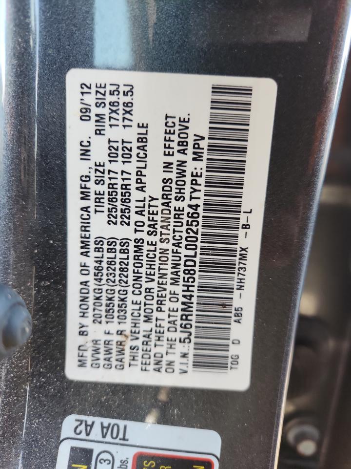 2013 Honda Cr-V Ex VIN: 5J6RM4H58DL002564 Lot: 84229555