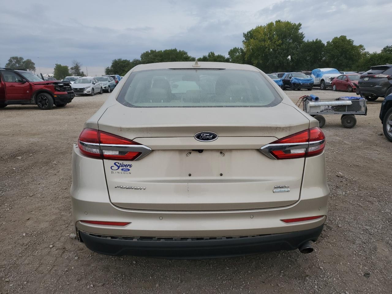 2019 Ford Fusion Sel VIN: 3FA6P0CD5KR153647 Lot: 71693795
