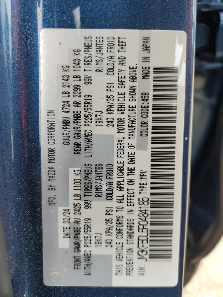 2024 Mazda Cx-5 Premium VIN: JM3KFBDL6R0484185 Lot: 81133565