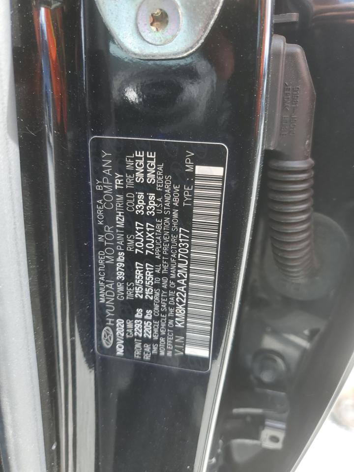 2021 Hyundai Kona Sel VIN: KM8K22AA2MU703177 Lot: 81137205