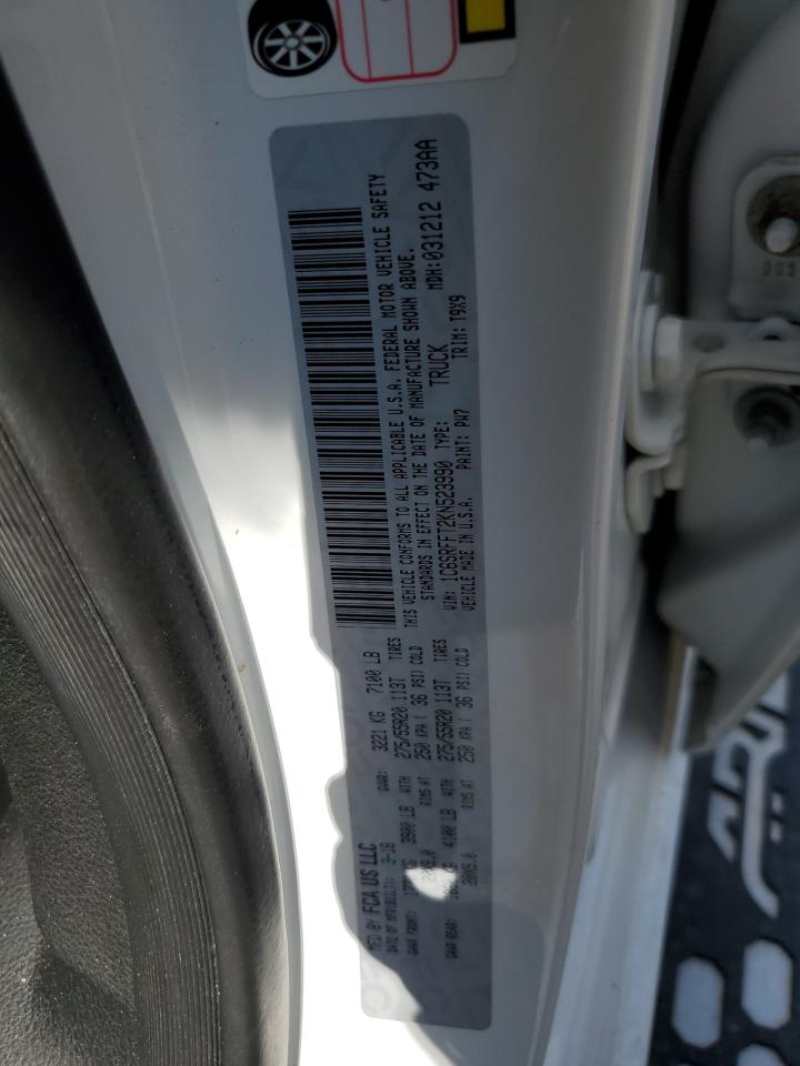 2019 Ram 1500 Big Horn/Lone Star VIN: 1C6SRFFT2KN523990 Lot: 84025685