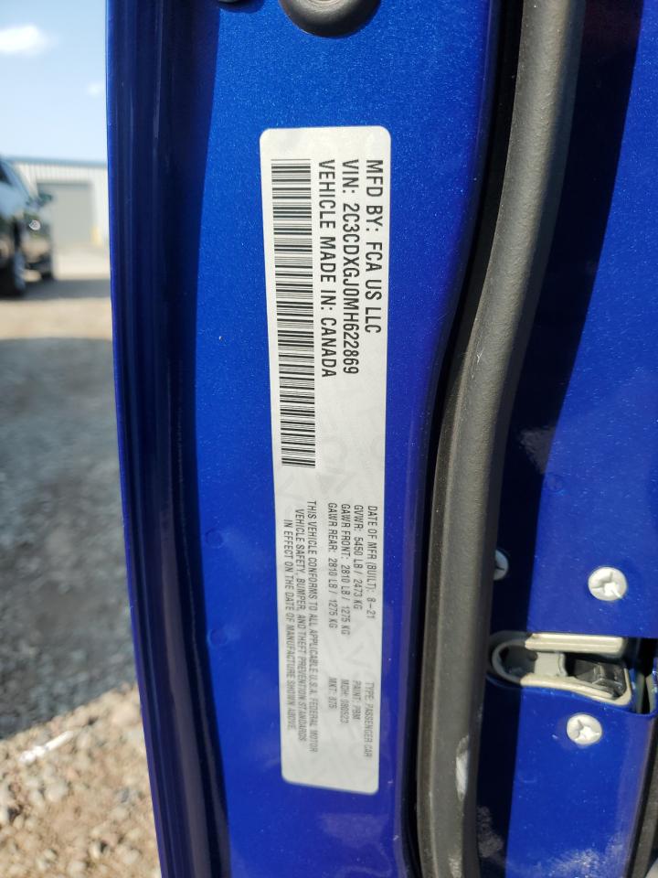 2021 Dodge Charger Scat Pack VIN: 2C3CDXGJ0MH622869 Lot: 71301715
