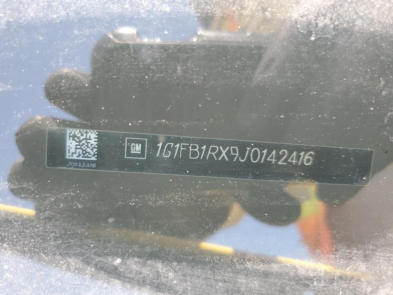 2018 Chevrolet Camaro Lt VIN: 1G1FB1RX9J0142416 Lot: 84289635