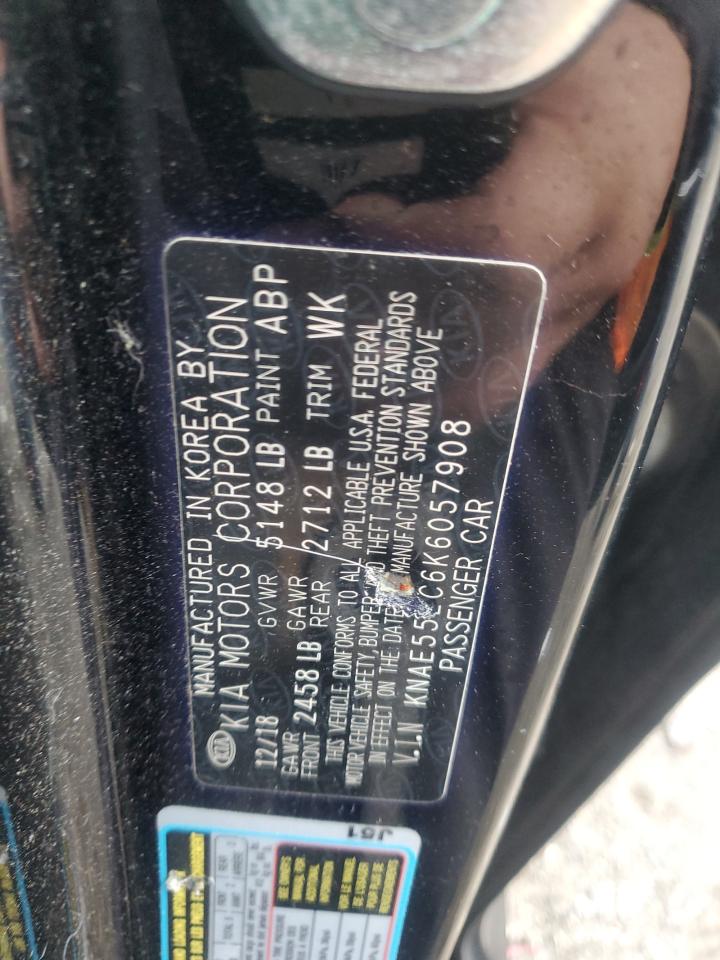 2019 Kia Stinger Gt2 VIN: KNAE55LC6K6057908 Lot: 80959035