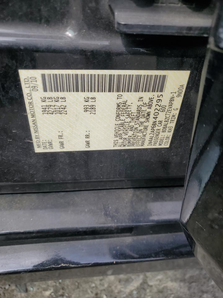 2011 Nissan Altima Base VIN: 1N4AL2AP6BN402295 Lot: 81468245