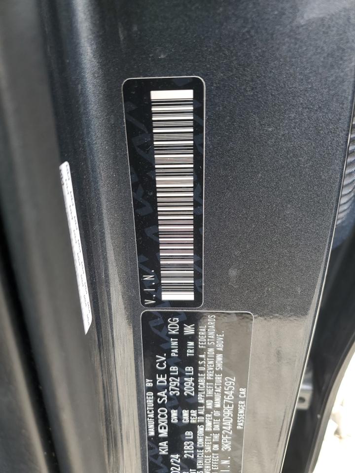 2024 Kia Forte Lx VIN: 3KPF24AD9RE764592 Lot: 84557205