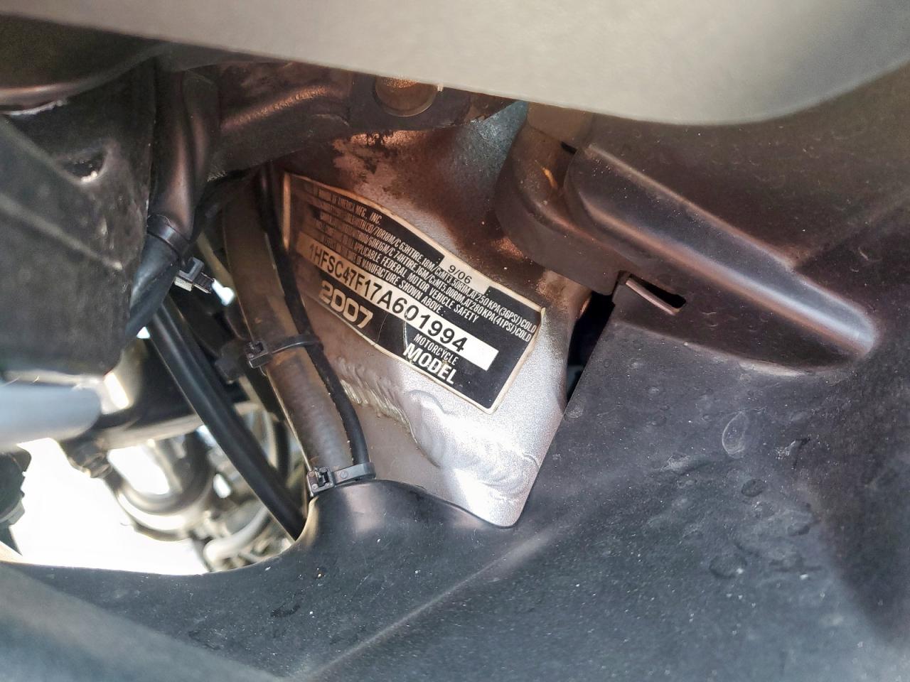 2007 Honda Gl1800 VIN: 1HFSC47F17A601994 Lot: 71849755