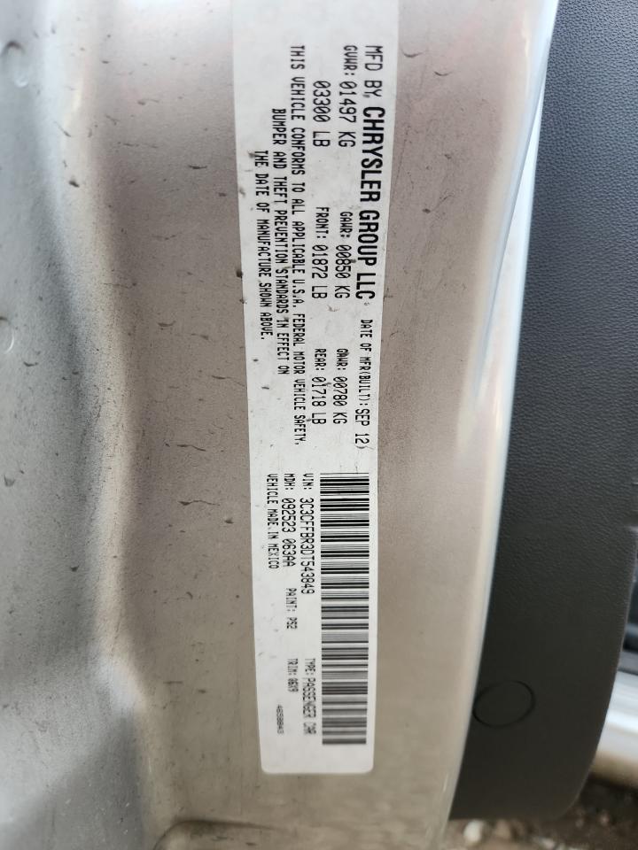 2013 Fiat 500 Sport VIN: 3C3CFFBR3DT543849 Lot: 83800245