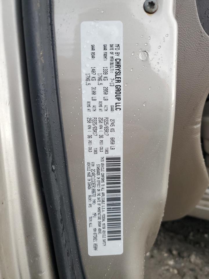 2014 Chrysler Town & Country Touring L VIN: 2C4RC1CG3ER108672 Lot: 83834565