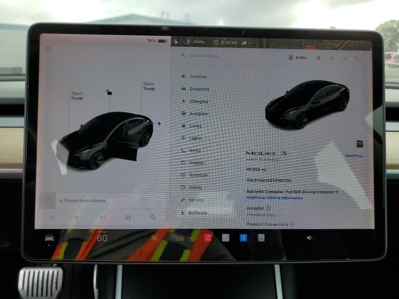 2018 Tesla Model 3 VIN: 5YJ3E1EA7JF151703 Lot: 72031845