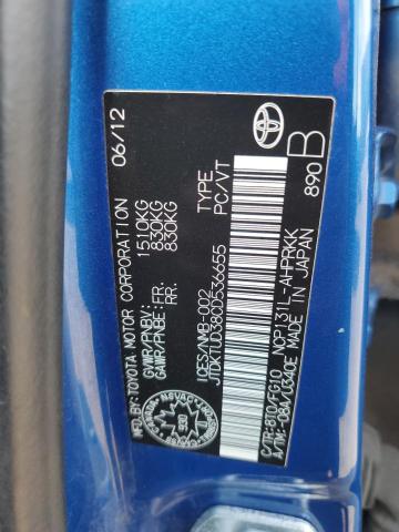 2012 TOYOTA YARIS   