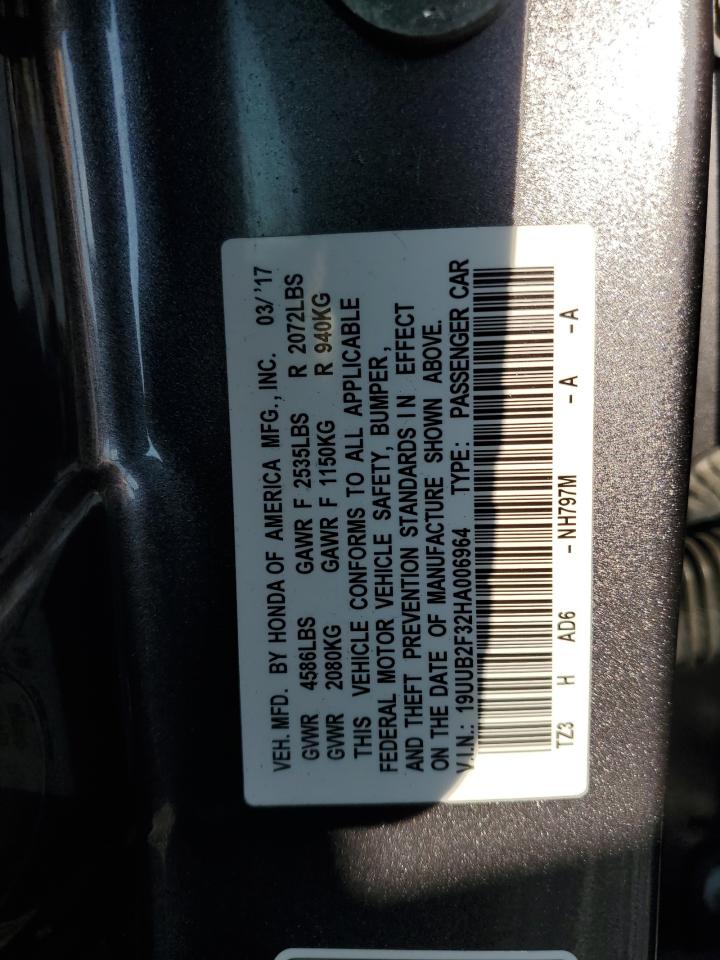 2017 Acura Tlx VIN: 19UUB2F32HA006964 Lot: 70316545