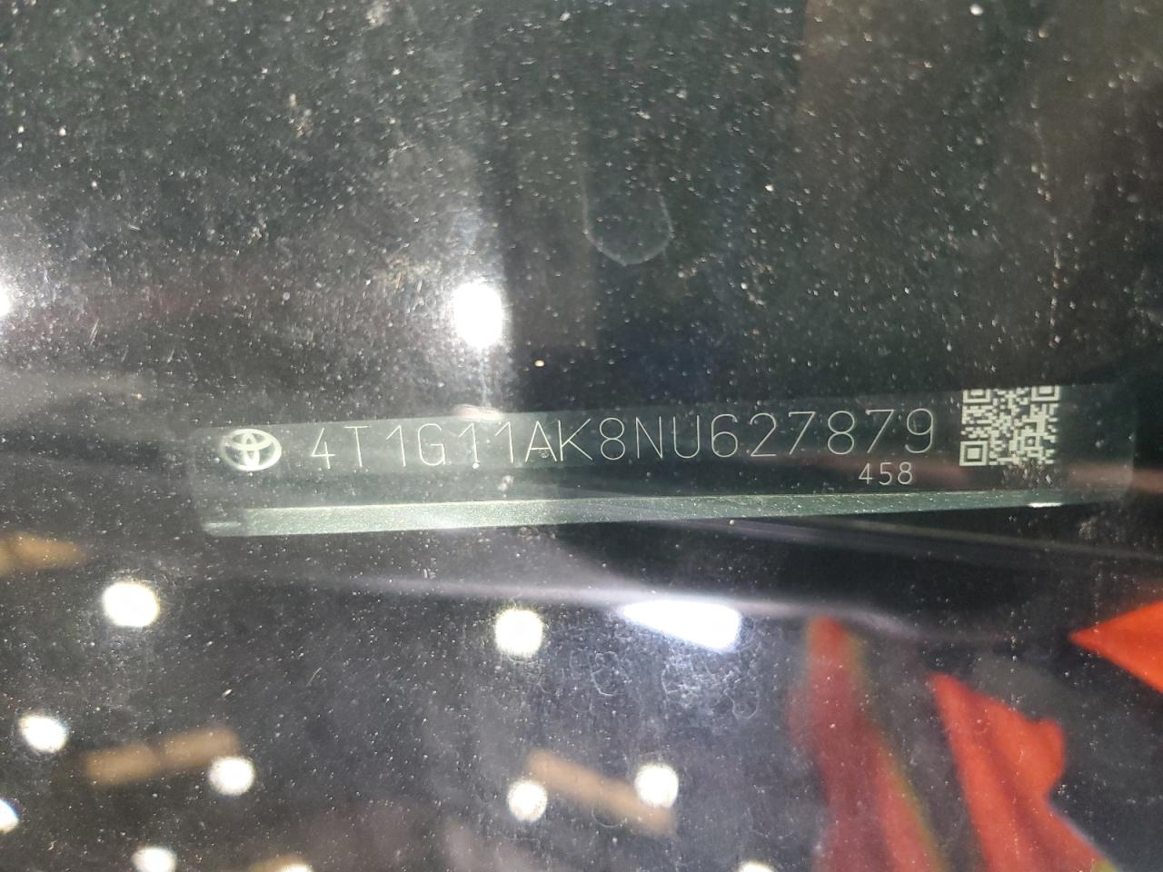 2022 Toyota Camry Se VIN: 4T1G11AK8NU627879 Lot: 84044715