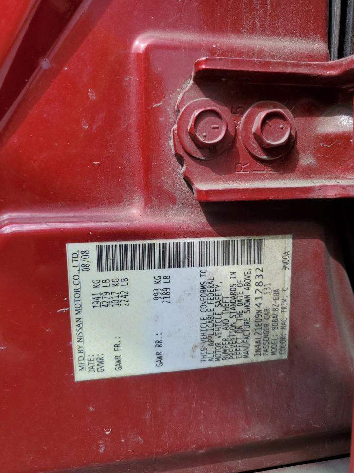 2009 Nissan Altima 2.5 VIN: 1N4AL21E09N412832 Lot: 71211435