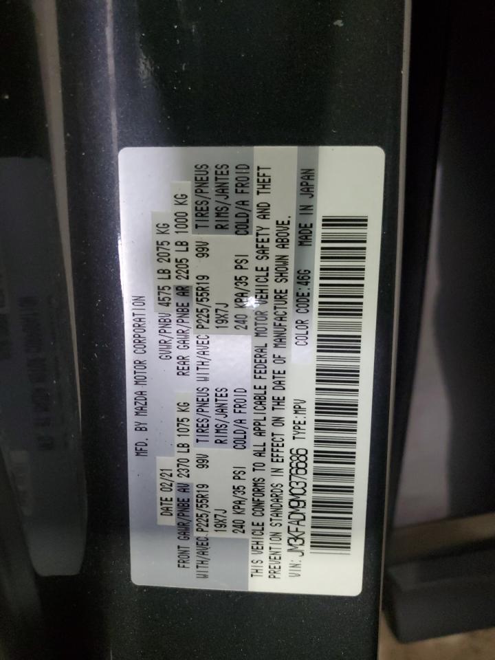 2021 Mazda Cx-5 Grand Touring VIN: JM3KFADM9M0376686 Lot: 84592915