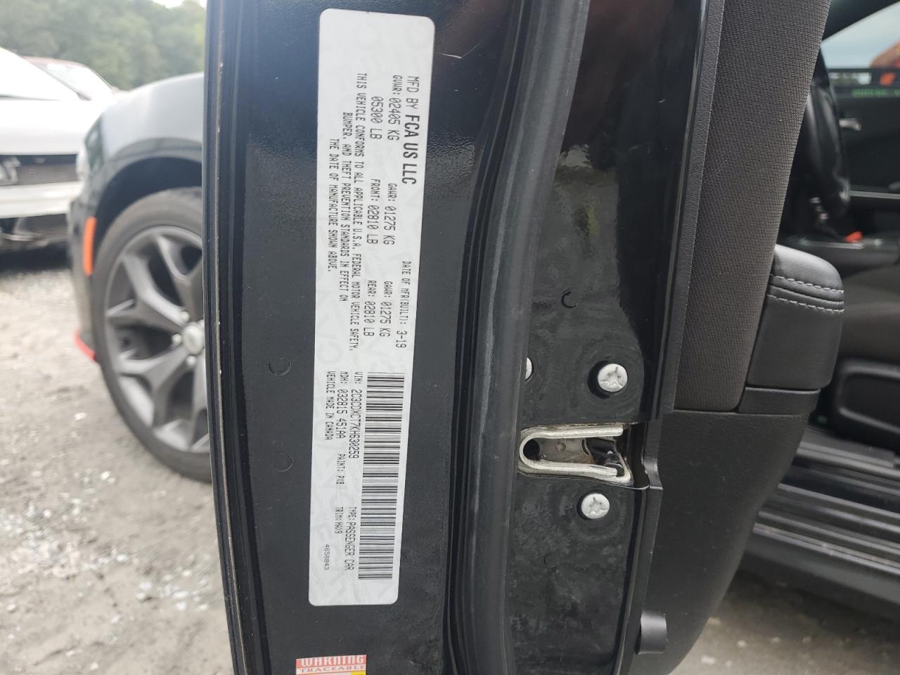 2019 Dodge Charger R/T VIN: 2C3CDXCT7KH630259 Lot: 84241045