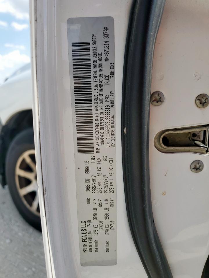 2018 Ram 1500 St VIN: 1C6RR6FG3JS336310 Lot: 82068495