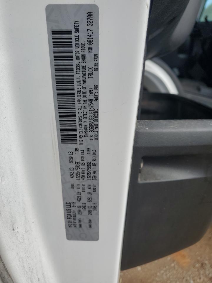 2018 Ram Promaster 3500 3500 High VIN: 3C6URVJG8JE157548 Lot: 84019745