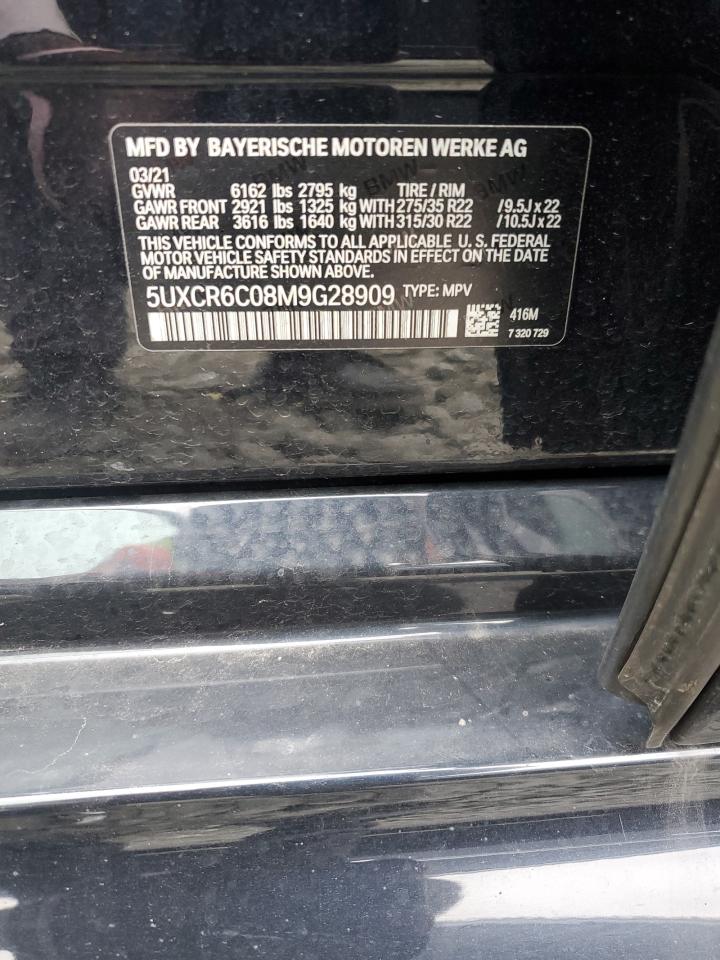 2021 BMW X5 xDrive40I VIN: 5UXCR6C08M9G28909 Lot: 71783405