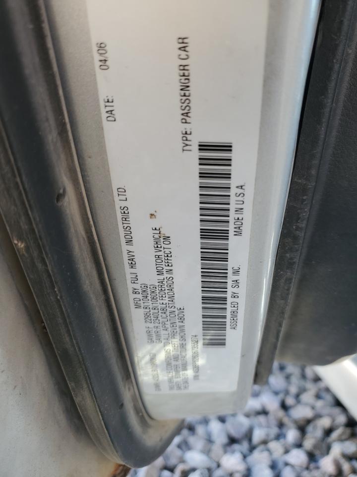 2006 Subaru Legacy 2.5I Limited VIN: 4S3BP626067355274 Lot: 81834285