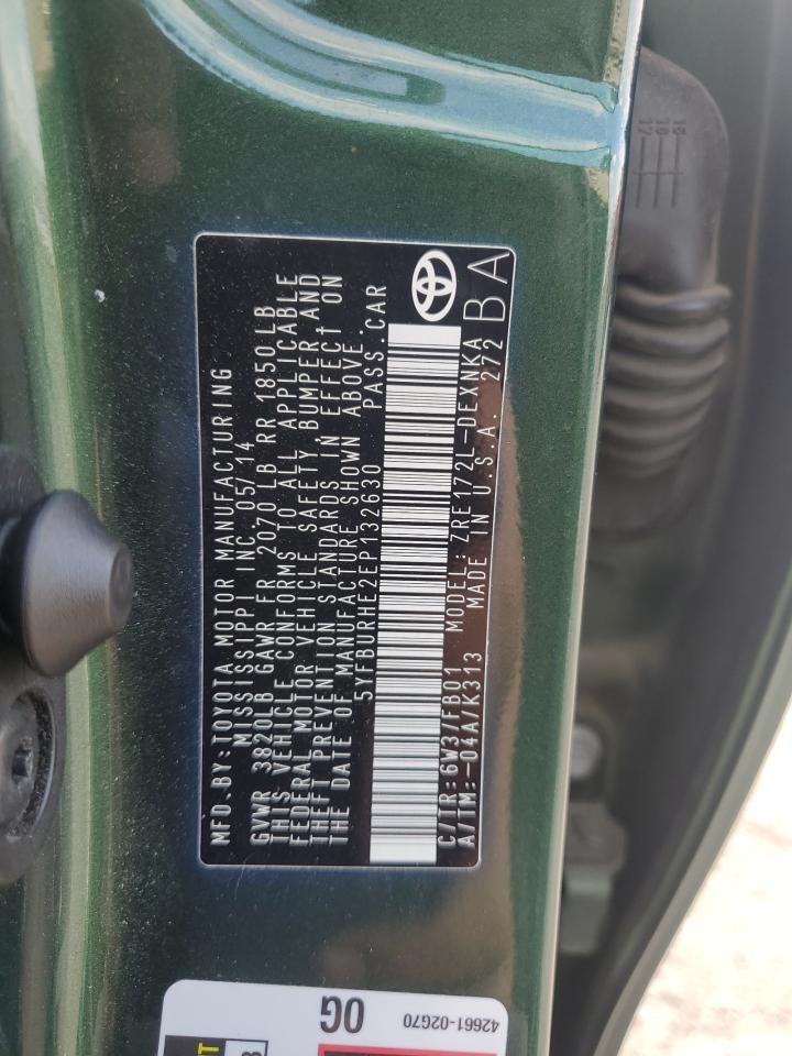 2014 Toyota Corolla L VIN: 5YFBURHE2EP132630 Lot: 84465635