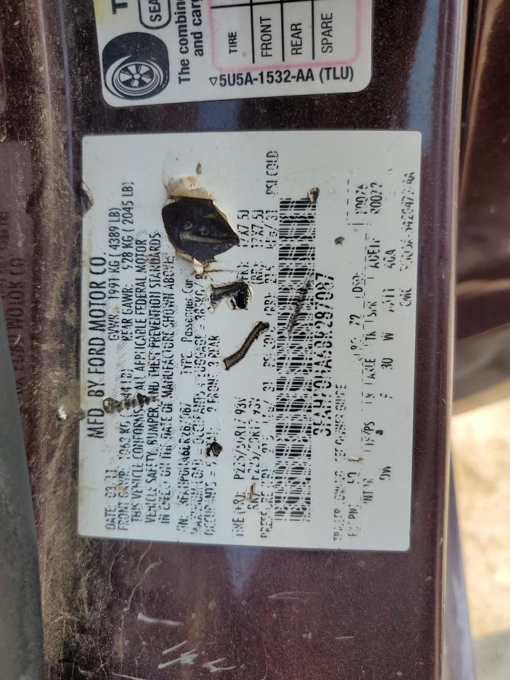 2011 Ford Fusion Se VIN: 3FAHP0HA6BR287087 Lot: 80887375