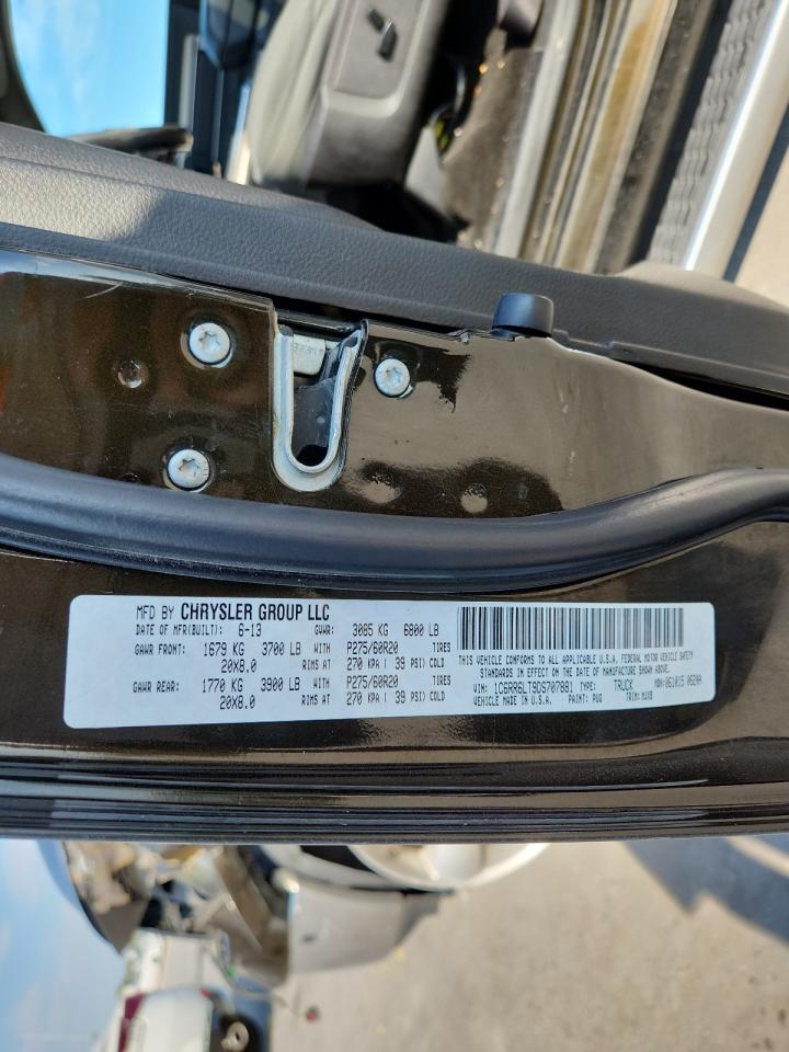 2013 Ram 1500 Slt VIN: 1C6RR6LT9DS707881 Lot: 71056315