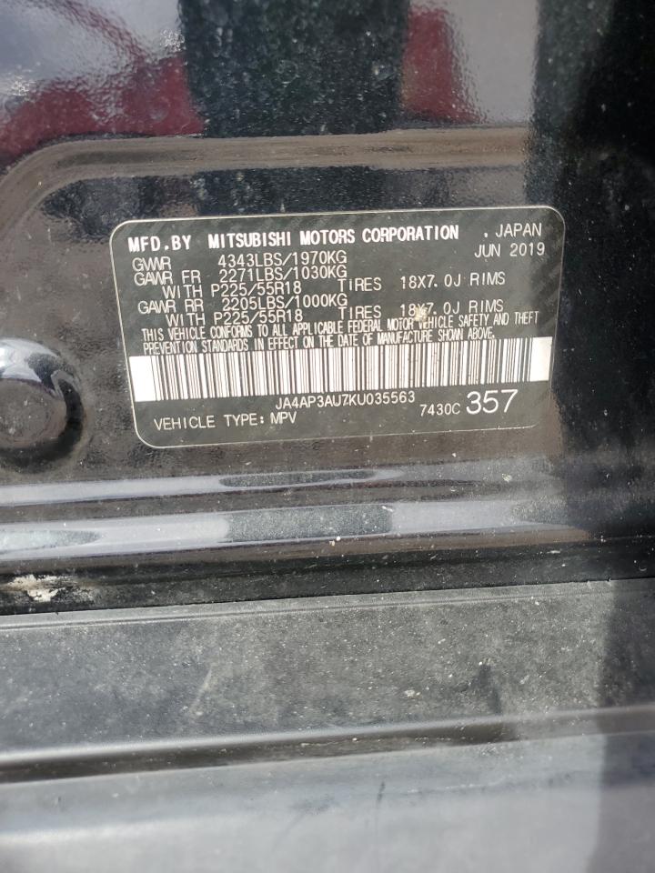 2019 Mitsubishi Outlander Sport Es VIN: JA4AP3AU7KU035563 Lot: 84585965