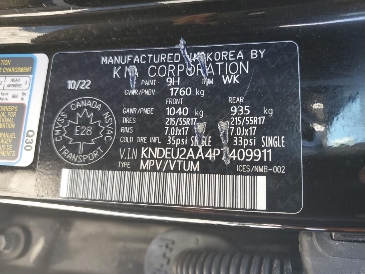 2023 Kia Seltos S VIN: KNDEU2AA4P7409911 Lot: 83772515