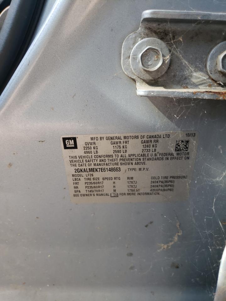 2014 GMC Terrain Sle VIN: 2GKALMEK7E6148663 Lot: 80678245